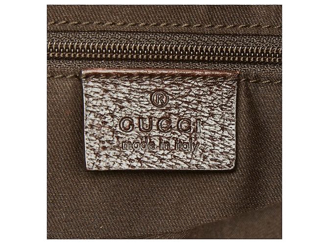 Borsa Tote Gucci GG Canvas Sherry Line Princy Marrone Beige - vista 9