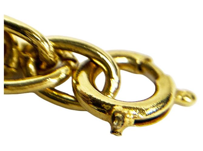Bracciale a catena vintage Chanel Coco Mark D'oro - vista 4