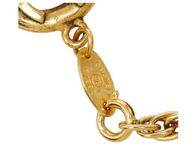 Bracciale a catena vintage Chanel Coco Mark D'oro - vista 5
