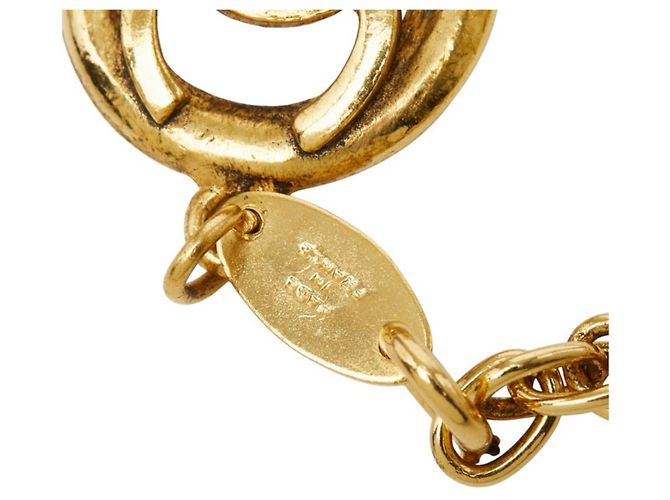 Bracciale a catena vintage Chanel Coco Mark D'oro - vista 6