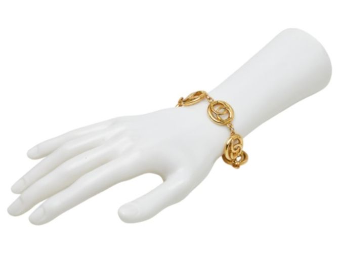 Bracciale a catena vintage Chanel Coco Mark D'oro - vista 8