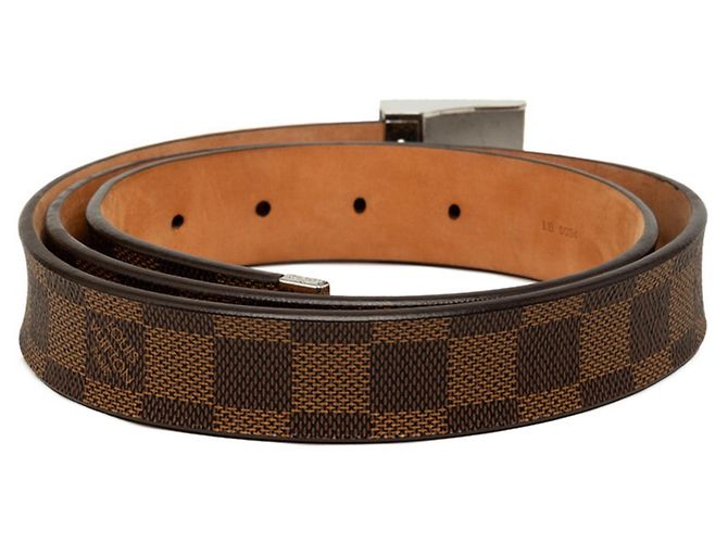 Louis Vuitton Damier Ceinture Carrée Belt Marrone - vista 3