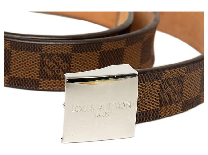 Louis Vuitton Damier Ceinture Carrée Belt Marrone - vista 4