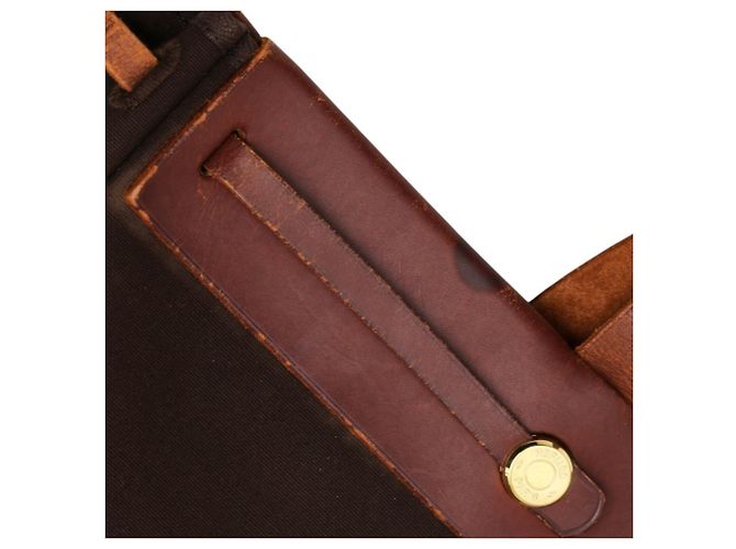 Hermès Saco Tote Hermes Herbag Cabas MM Marrom - vista 8