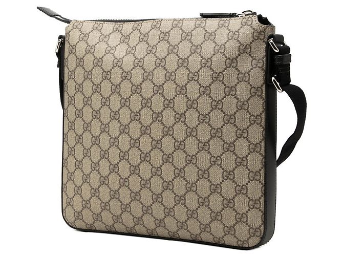 Borsa a tracolla Gucci GG Supreme Nero Beige - vista 2