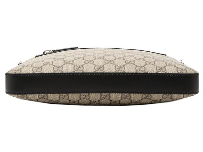 Borsa a tracolla Gucci GG Supreme Nero Beige - vista 3