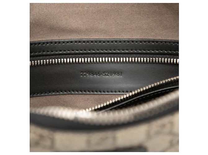 Borsa a tracolla Gucci GG Supreme Nero Beige - vista 6