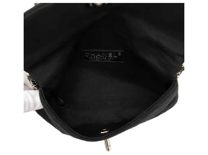 Borsa a tracolla Chanel Matelassé Coco Mark Nero - vista 4