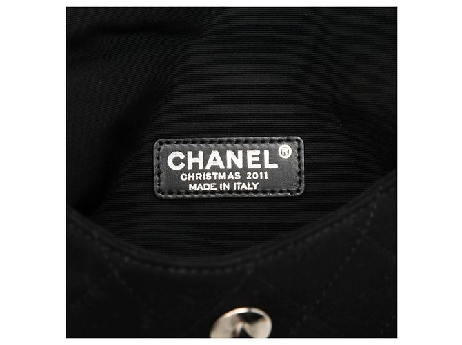 Borsa a tracolla Chanel Matelassé Coco Mark Nero - vista 5