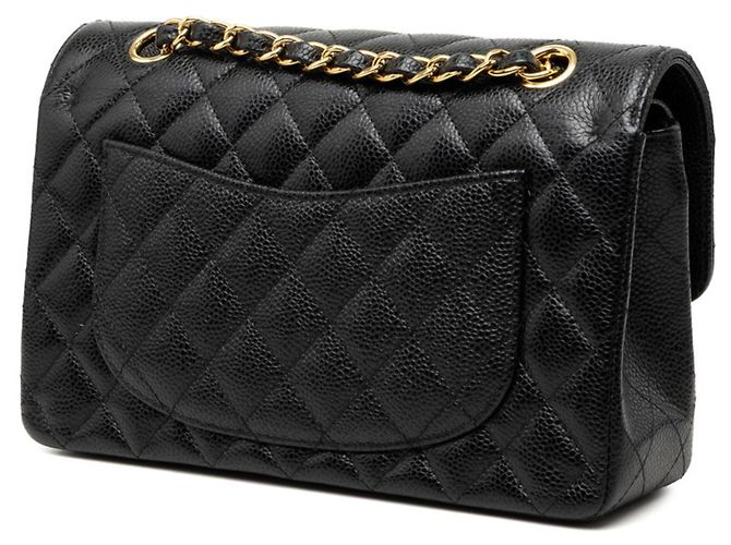 Timeless Borsa a tracolla Chanel Matelassé Black Double Flap Nero - vista 2