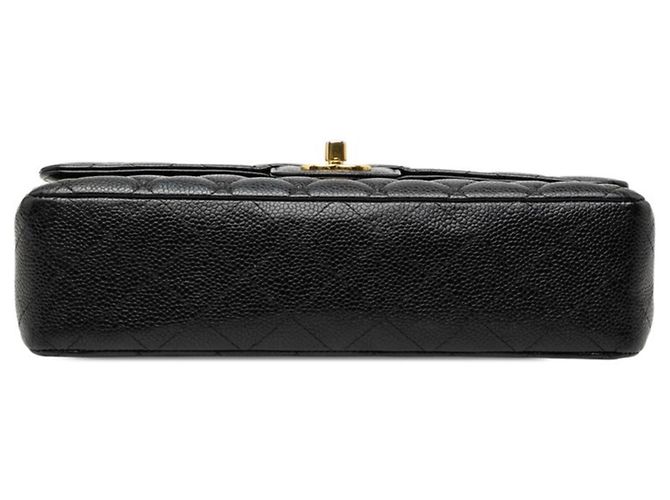 Chanel Matelassé 25 Coco Mark Double Flap Schultertasche mit Kette Schwarz - Ansicht 3