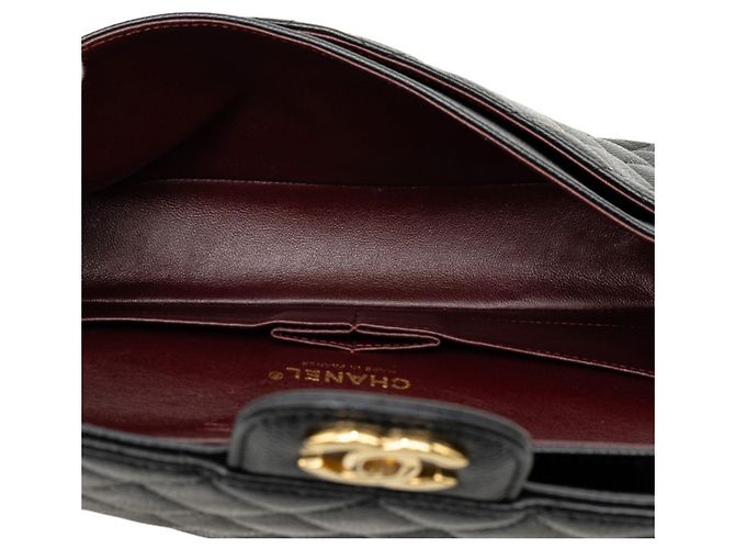 Chanel Matelassé 25 Coco Mark Double Flap Schultertasche mit Kette Schwarz - Ansicht 4