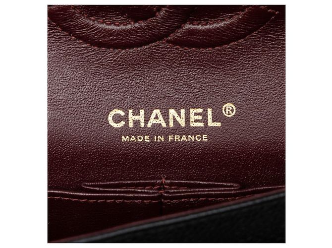 Chanel Matelassé 25 Coco Mark Double Flap Schultertasche mit Kette Schwarz - Ansicht 5