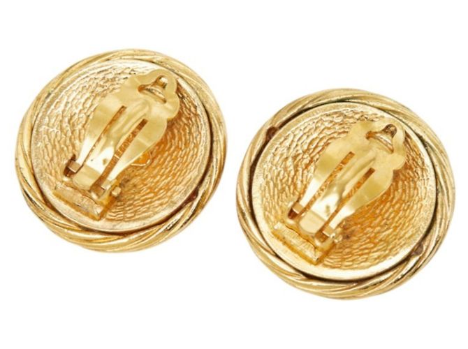 Chanel Coco Mark Vintage Clip-On Ohrringe Golden - Ansicht 3
