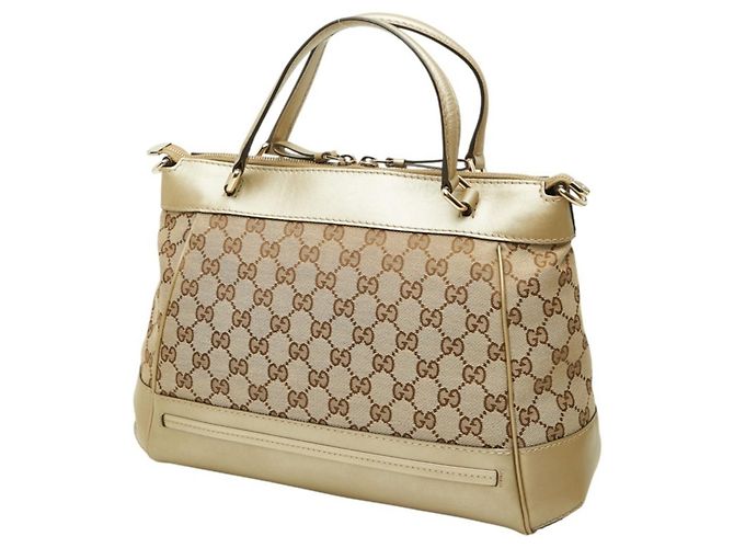 Gucci GG Canvas Mayfair Handtasche Beige Golden - Ansicht 2