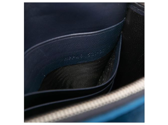 Autre Marque Borsa a tracolla con catena Saint Laurent YSL Kate Argento Blu navy - vista 6