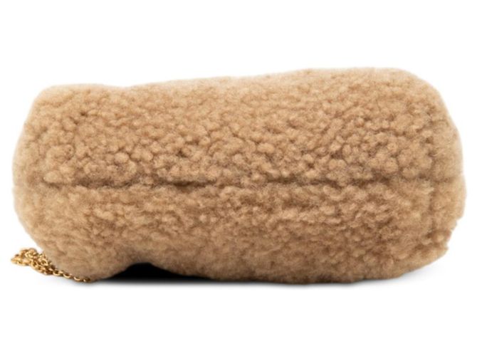 Borsa a spalla e pochette Fendi First Nano Mini con catena Marrone - vista 3