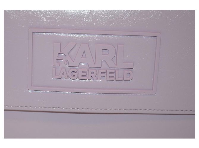 Borsa a tracolla Karl Lagerfeld in pelle vegana lavanda Porpora - vista 4