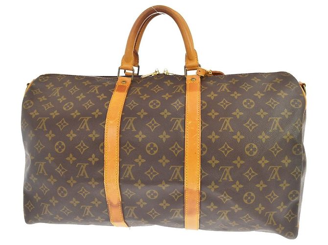 Louis Vuitton Keepall Bandouliere Monogram Canvas 55 Marron - vue 2