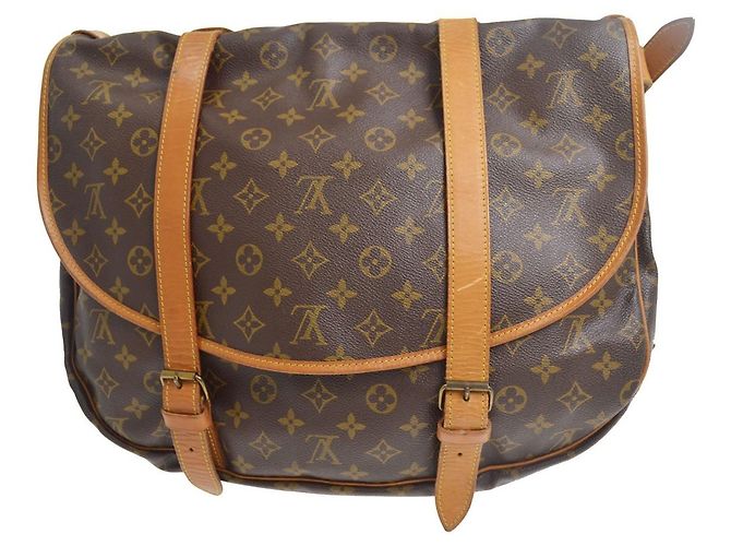 Louis Vuitton Saumur Monogram Canvas 43 Marrone - vista 2