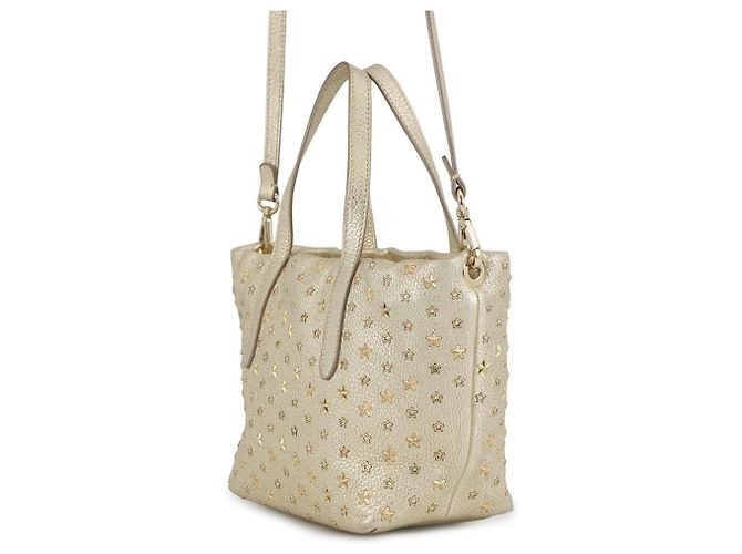 Jimmy Choo Mini Sara Star Studded Handtasche Golden - Ansicht 2