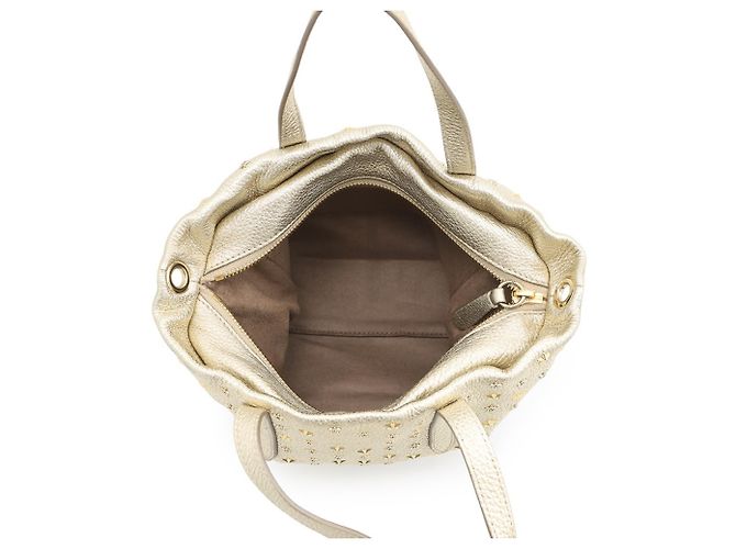 Jimmy Choo Mini Sara Star Studded Handtasche Golden - Ansicht 6