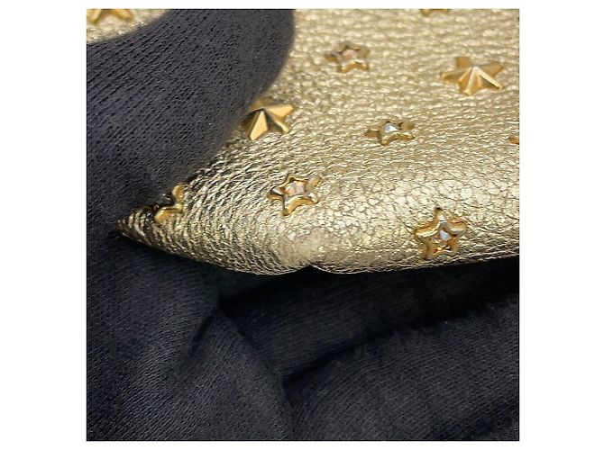 Jimmy Choo Mini Sara Star Studded Handtasche Golden - Ansicht 7