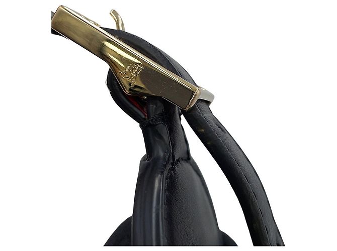 Borsa a tracolla in pelle Crow Sky di Christian Louboutin Nero Rosso - vista 12