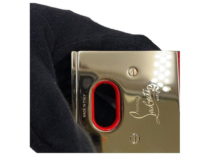 Borsa a tracolla in pelle Crow Sky di Christian Louboutin Nero Rosso - vista 14
