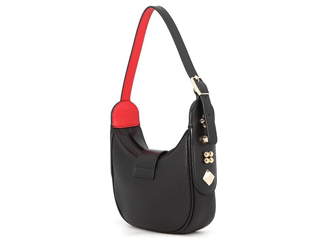 Borsa a tracolla in pelle Crow Sky di Christian Louboutin Nero Rosso - vista 2