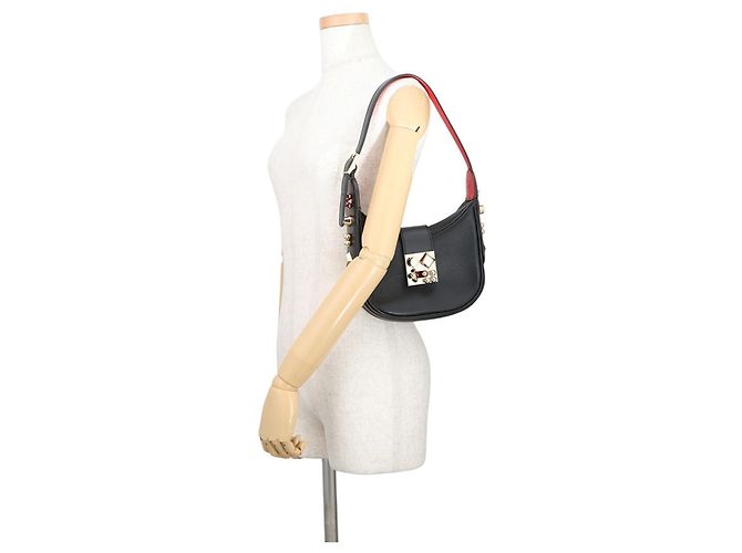 Borsa a tracolla in pelle Crow Sky di Christian Louboutin Nero Rosso - vista 4