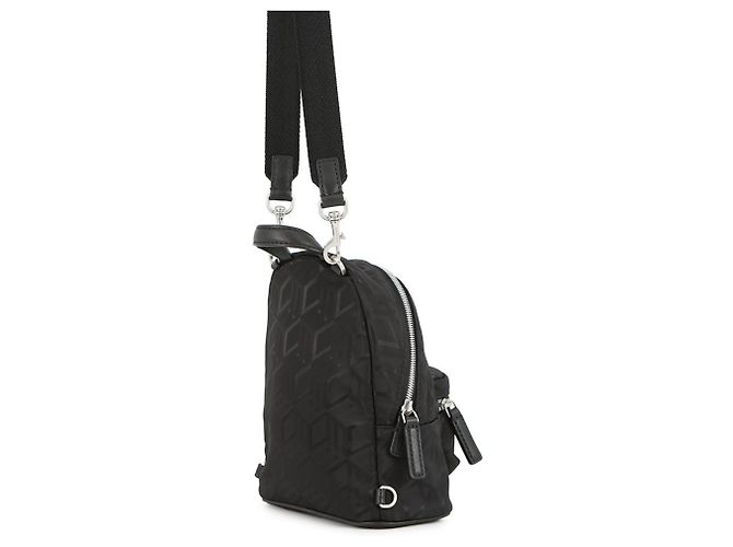 Bolsa de Ombro MCM Mini Stark Bebeboo em Nylon Preto - vista 2