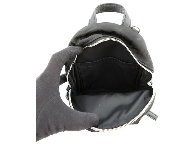 Bolsa de Ombro MCM Mini Stark Bebeboo em Nylon Preto - vista 5