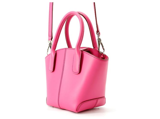 Bolsa de mão Tod's VASO Micro em couro Rosa - vista 2