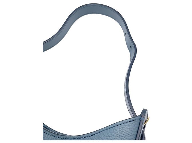 Sac à main épaule Tod's en cuir bleu clair - vue 10