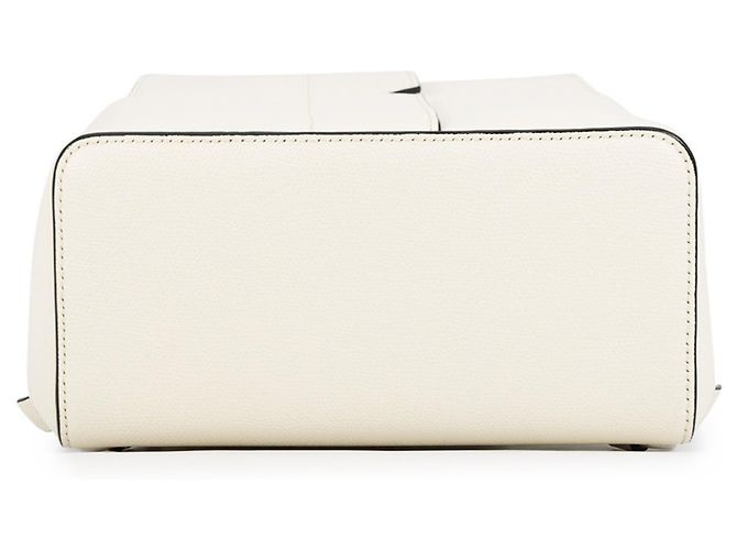 Borsa a tracolla Valextra Body Bag V-Line in vitello morbido Bianco - vista 3
