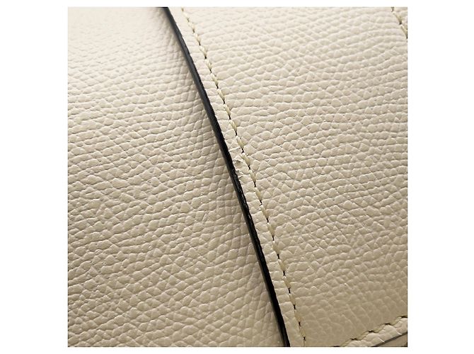 Borsa a tracolla Valextra Body Bag V-Line in vitello morbido Bianco - vista 8