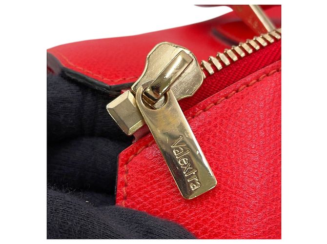 Valextra Babila Boston Small Lederhandtasche Rot - Ansicht 11