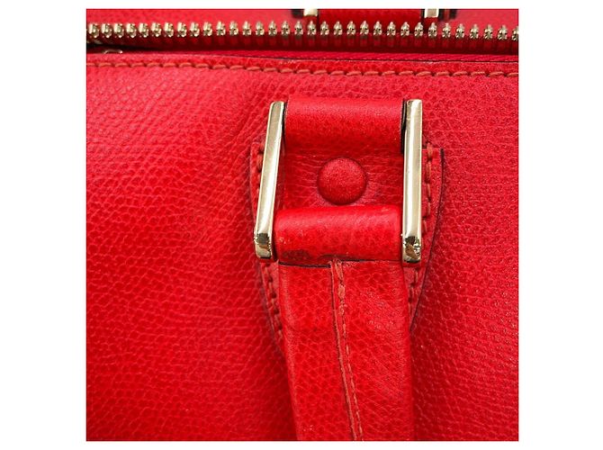 Valextra Babila Boston Small Lederhandtasche Rot - Ansicht 12