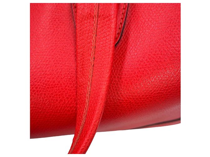 Valextra Babila Boston Small Lederhandtasche Rot - Ansicht 13