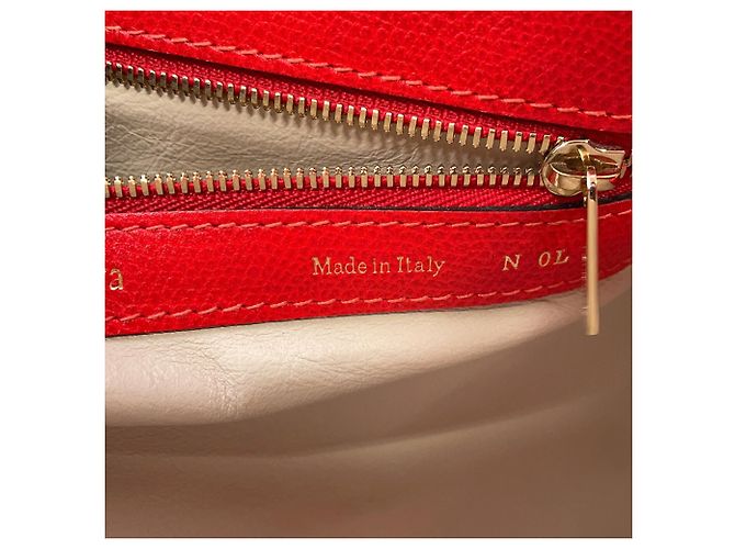 Valextra Babila Boston Small Lederhandtasche Rot - Ansicht 17