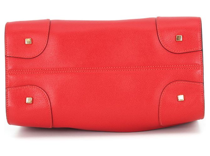 Valextra Babila Boston Small Lederhandtasche Rot - Ansicht 3