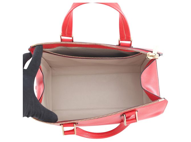 Valextra Babila Boston Small Lederhandtasche Rot - Ansicht 5