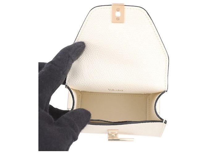 Valextra Iside Belt Leder-Bodybag Weiß - Ansicht 7