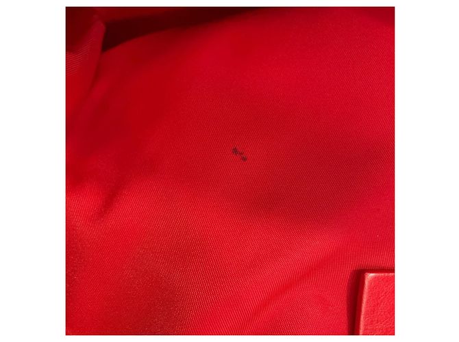 Zaino in nylon con borchie Christian Louboutin Nero Rosso - vista 11