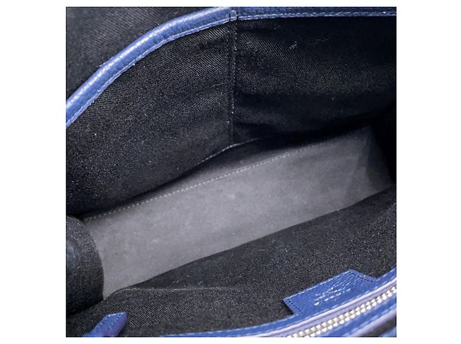 MCM Leder Tote Bag Camouflage Marineblau - Ansicht 10