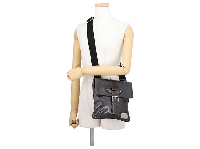 Borsa a tracolla in pelle Dolce & Gabbana Grigio antracite - vista 4