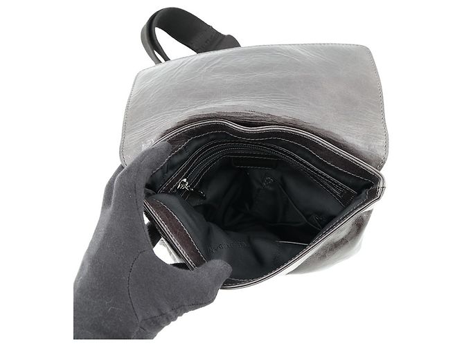 Borsa a tracolla in pelle Dolce & Gabbana Grigio antracite - vista 5