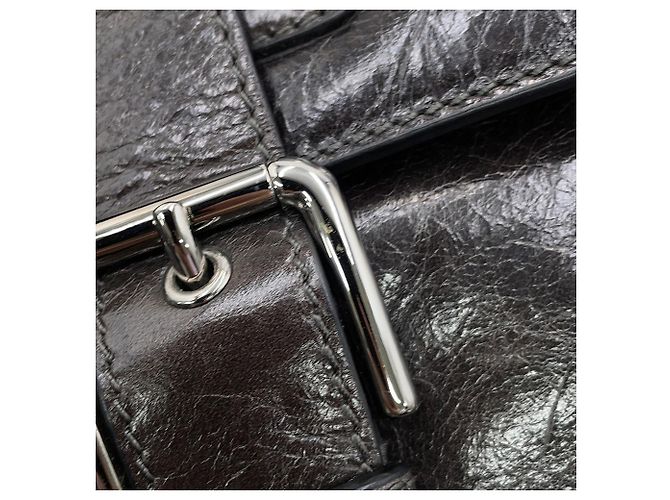Borsa a tracolla in pelle Dolce & Gabbana Grigio antracite - vista 6