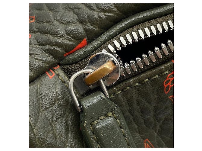 Borsa a tracolla MCM MUZ9AFI38G8001 Visetos Arancione Cachi - vista 13